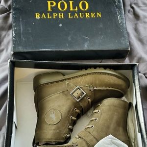 Polo Ralph Lauren little boys Boots, Olive Green, size 1